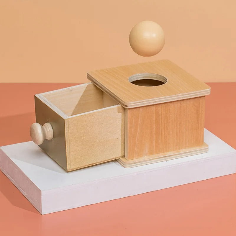 Wooden Montessori Permanence Drawer Box for Education Preschool Training
