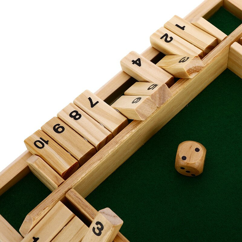 Wooden Addition Board Game – Dice Rolling Math Learning