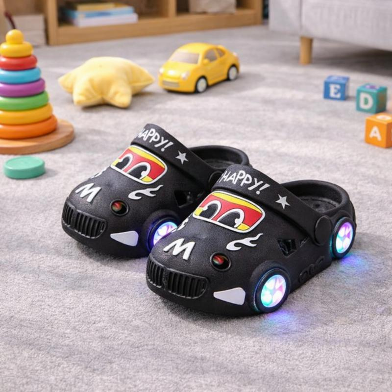 Anti-Slip Cartoon Slipper with Lights for Kids