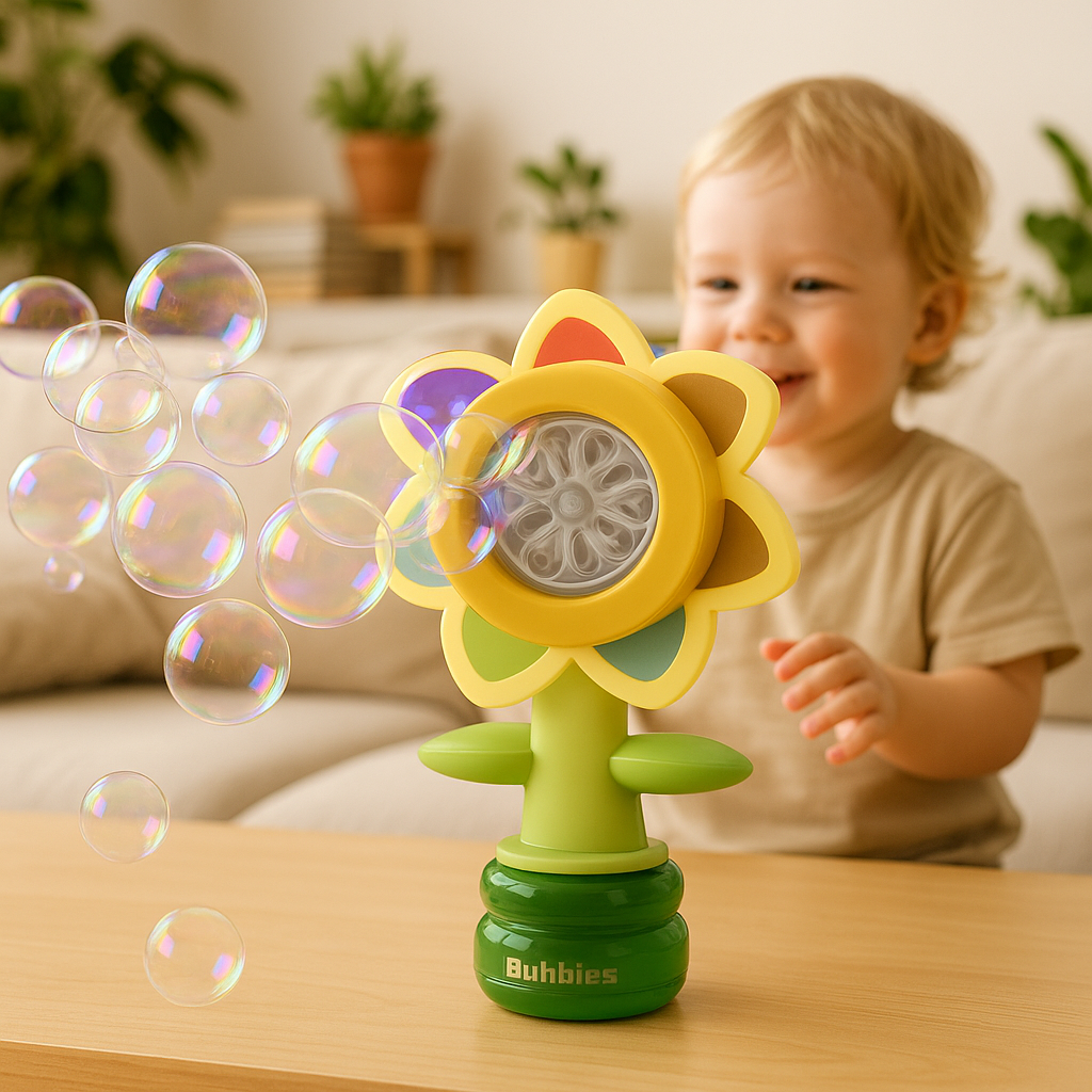 Sunflower Bubble Toy with Automatic Blowing and Shaking Head