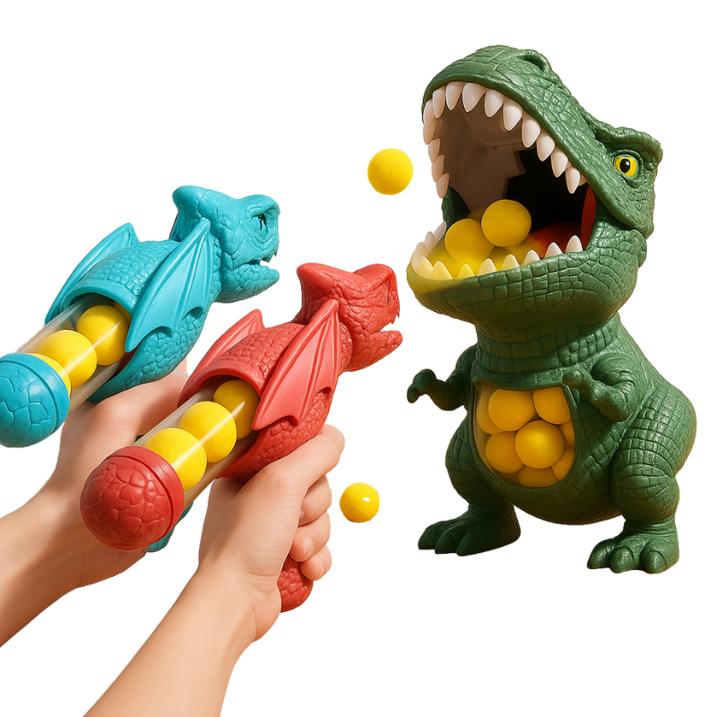 Dinosaur Blaster Toy with Soft Foam Balls Active Play
