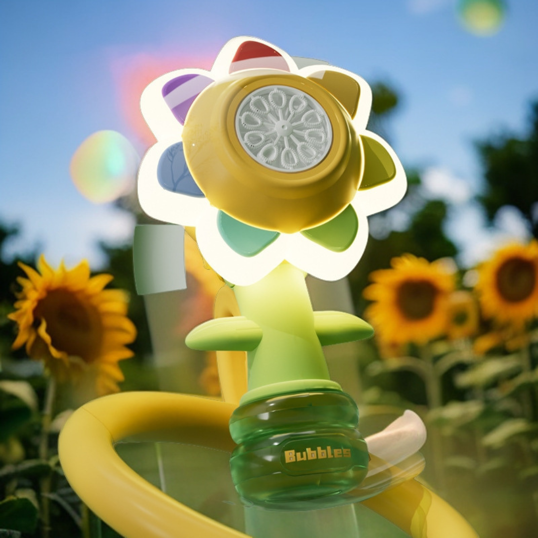 Sunflower Bubble Toy with Automatic Blowing and Shaking Head