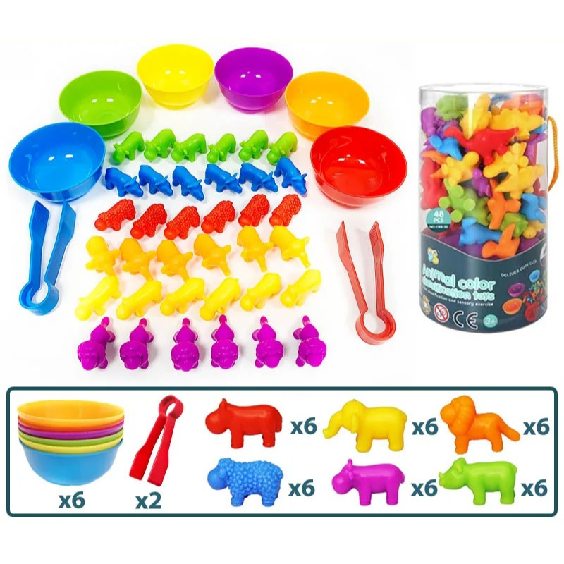 Dinosaur Sorting Toy with Learning Pieces - Education Game