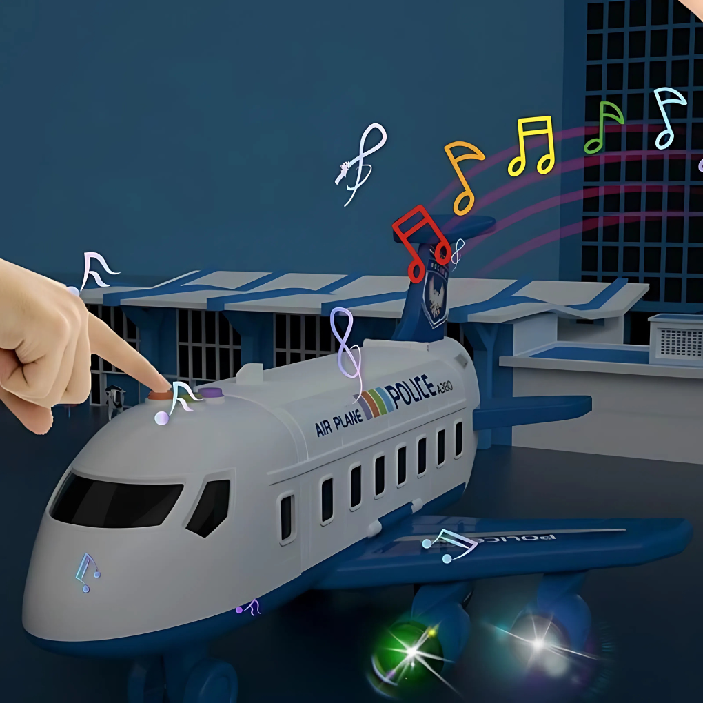 Deformable Airplane Toy with Music - Inertial Aircraft Car Vehicles