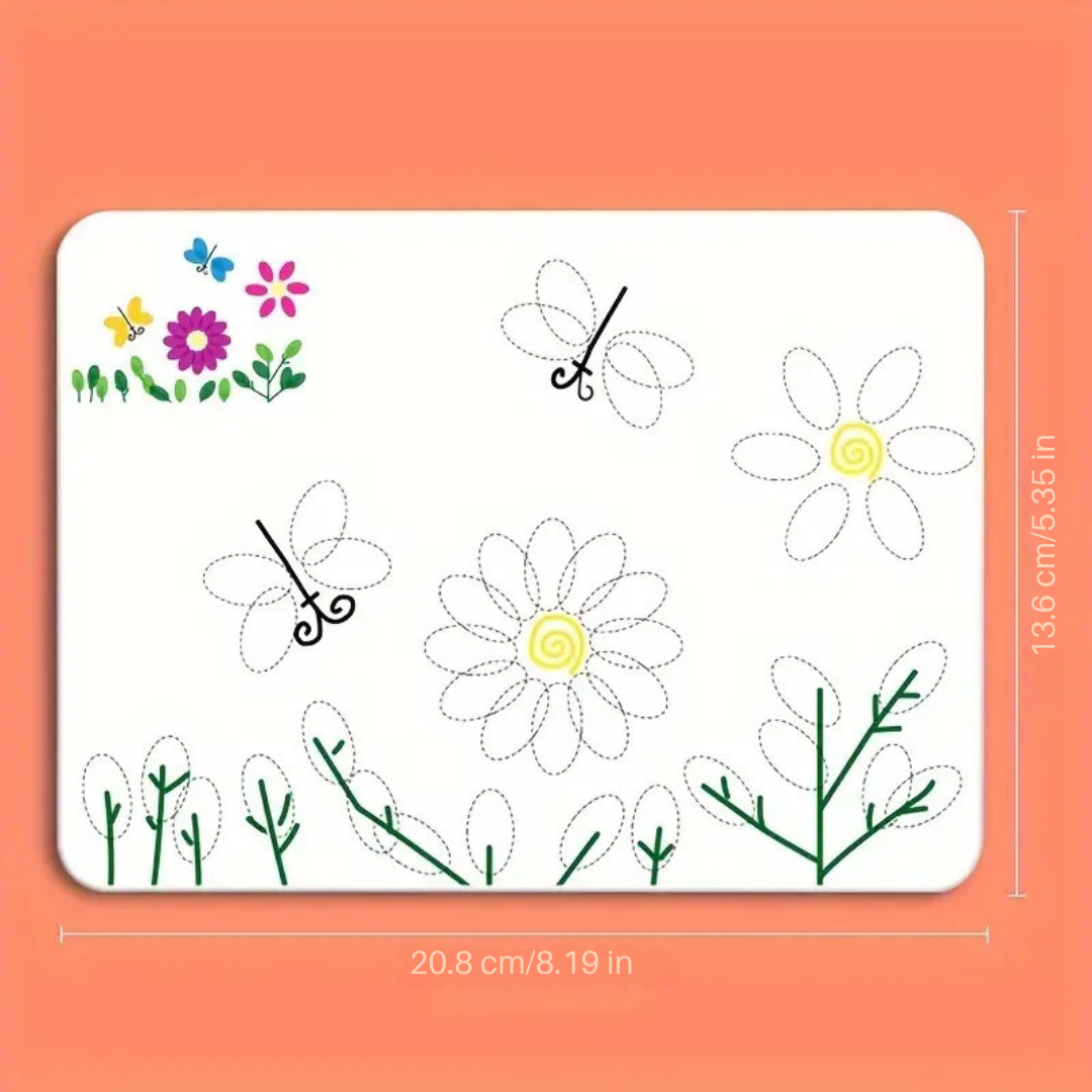 Finger Paint Set with 12 Colors for Kids - DIY Stamp Pad Toy