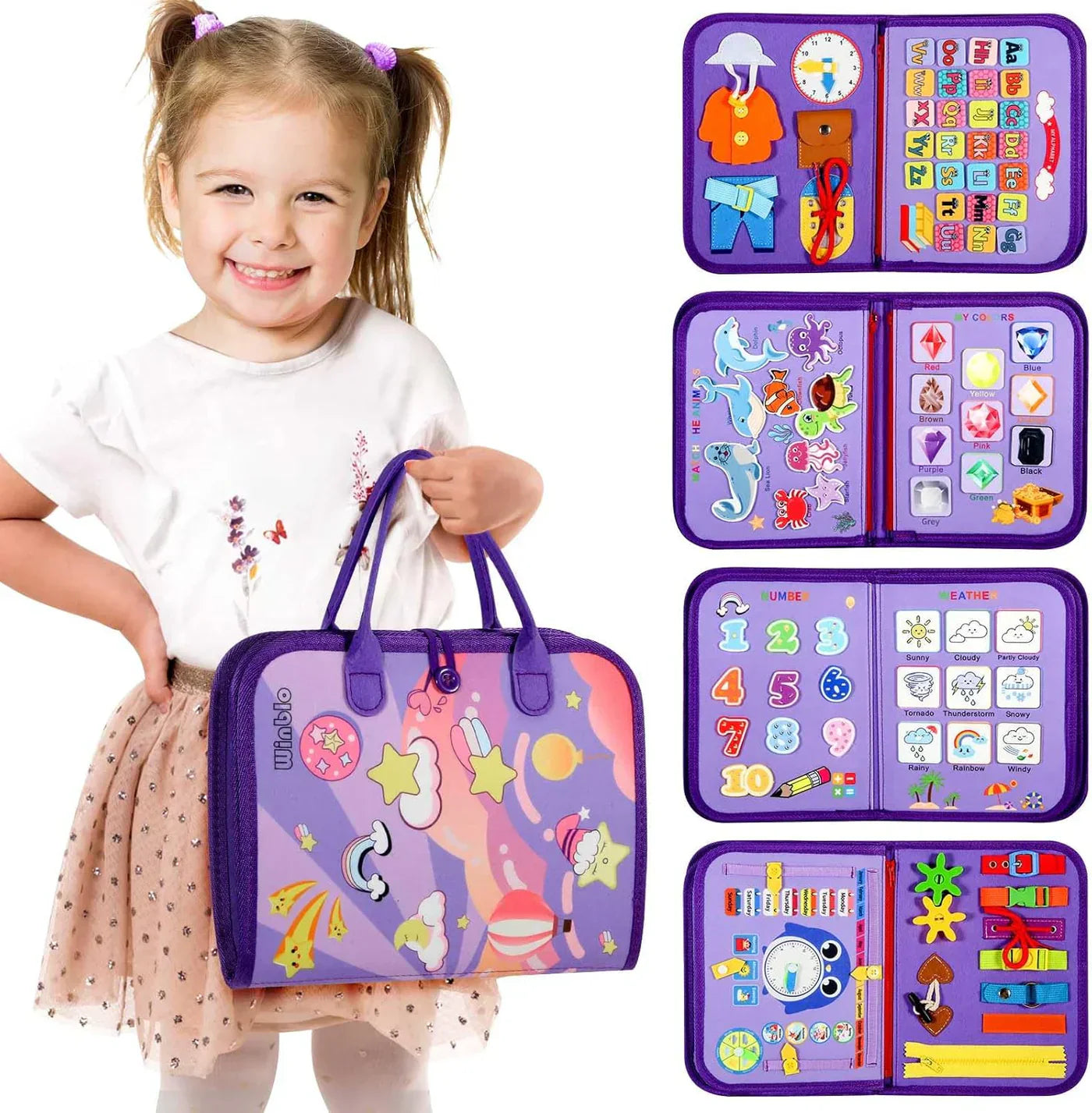 Montessori Busy Book with Activities - Intelligence Learning