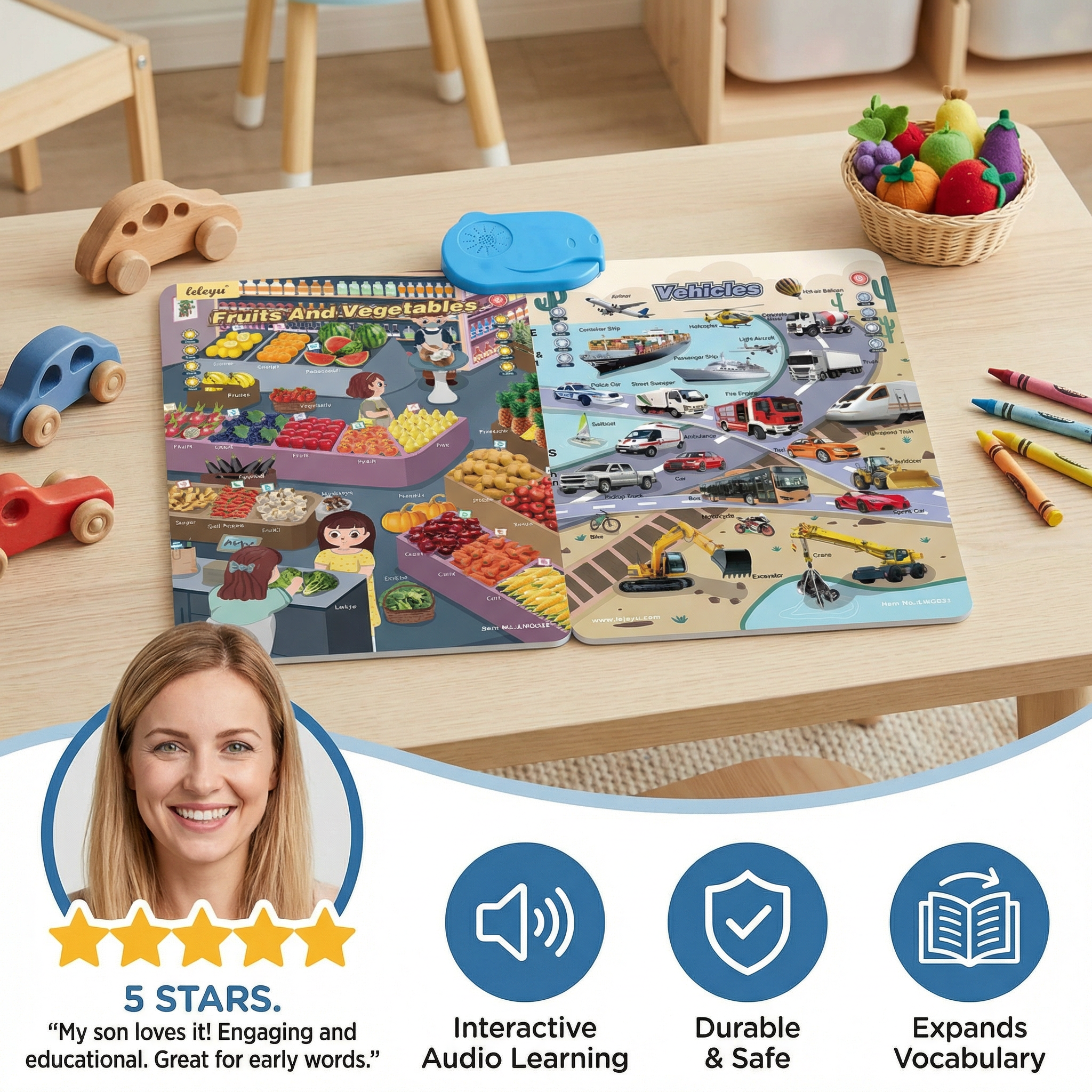 Talking Learning Board with English Words