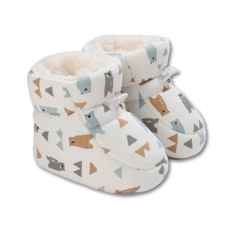 Baby Grip Winter Socks with Anti-Slip Sole with Prints