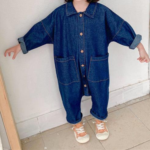 Toddler Jumpsuit Overall with Snap Closure Casual Wear