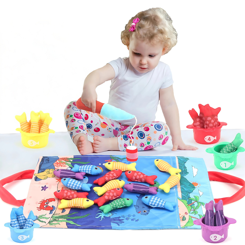 Fishing Playset – Counting & Sorting Toy for Toddlers