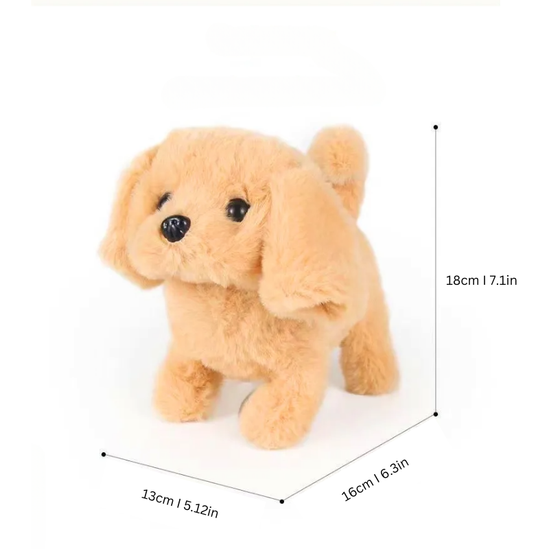 Realistic Plush Walking Dog Toy with Sound for Kids
