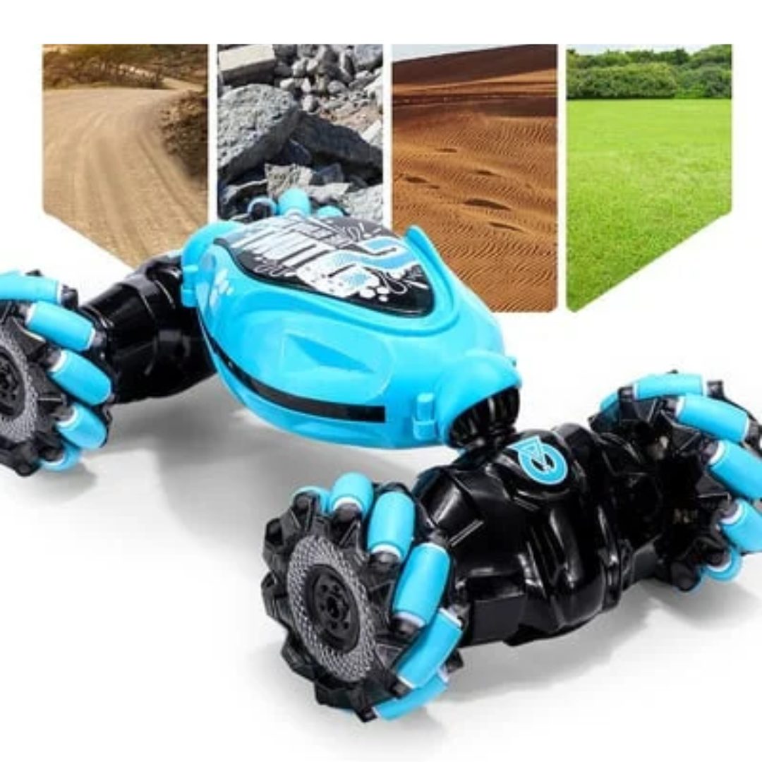 Gesture-Controlled RC Stunt Car – 4WD with 360° Flips