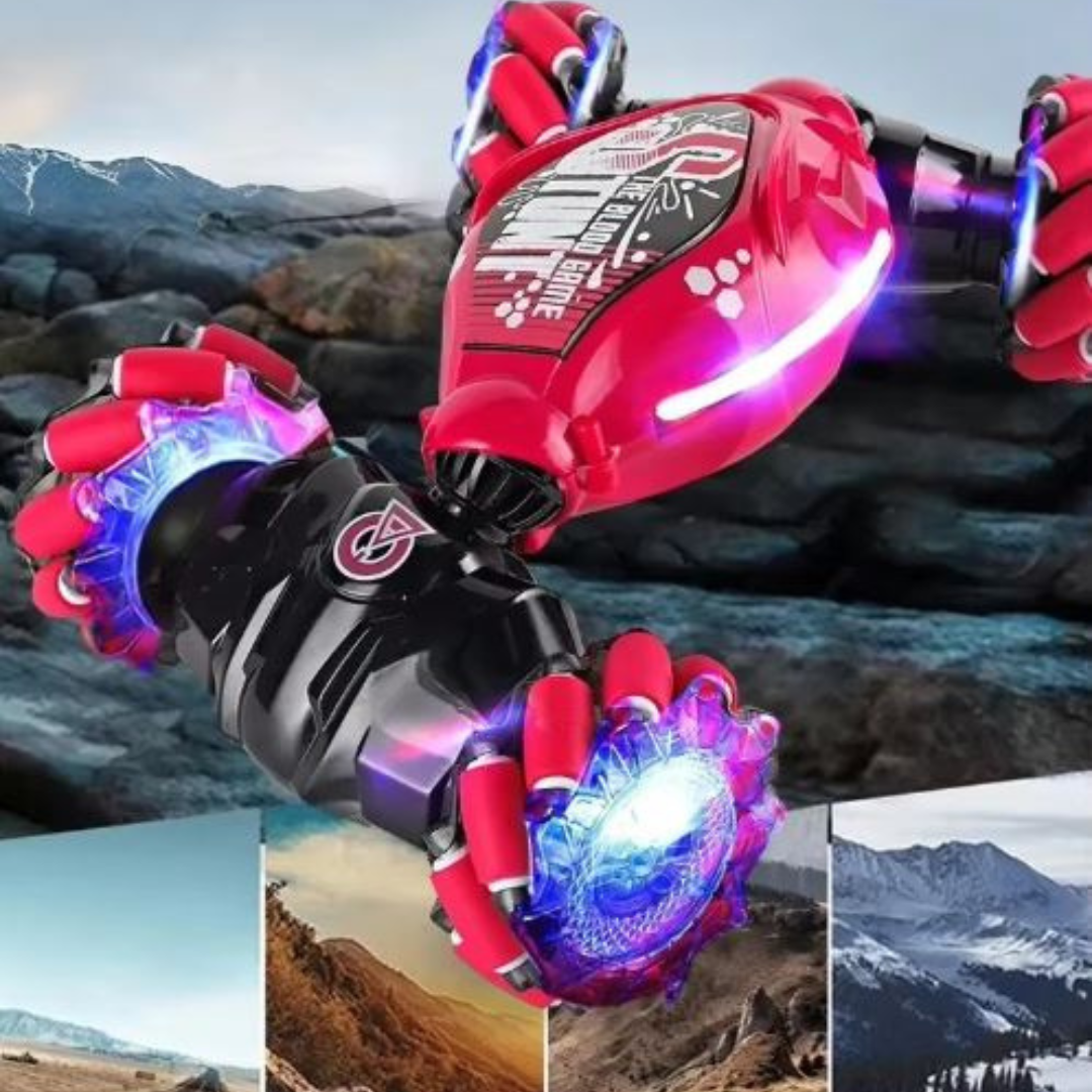 Gesture-Controlled RC Stunt Car – 4WD with 360° Flips