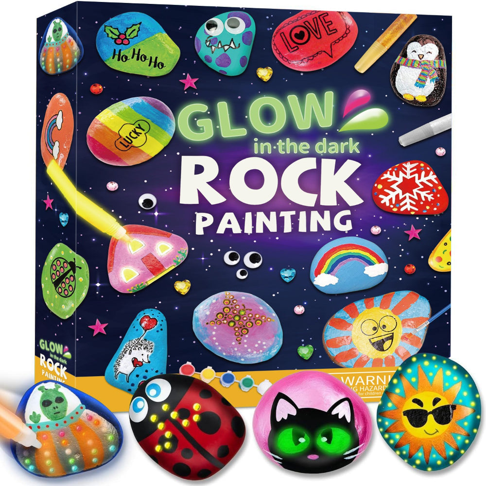Glow in the Dark Rock Painting Kit - DIY Art