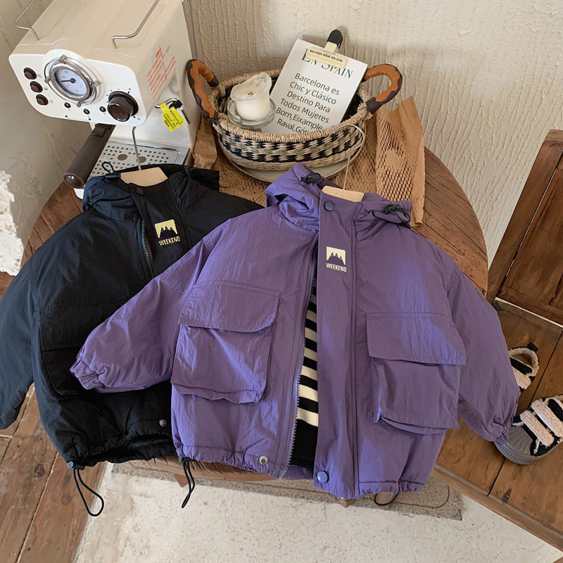 Kids' Windbreaker Jacket – Lightweight Hooded Outdoor Playwear