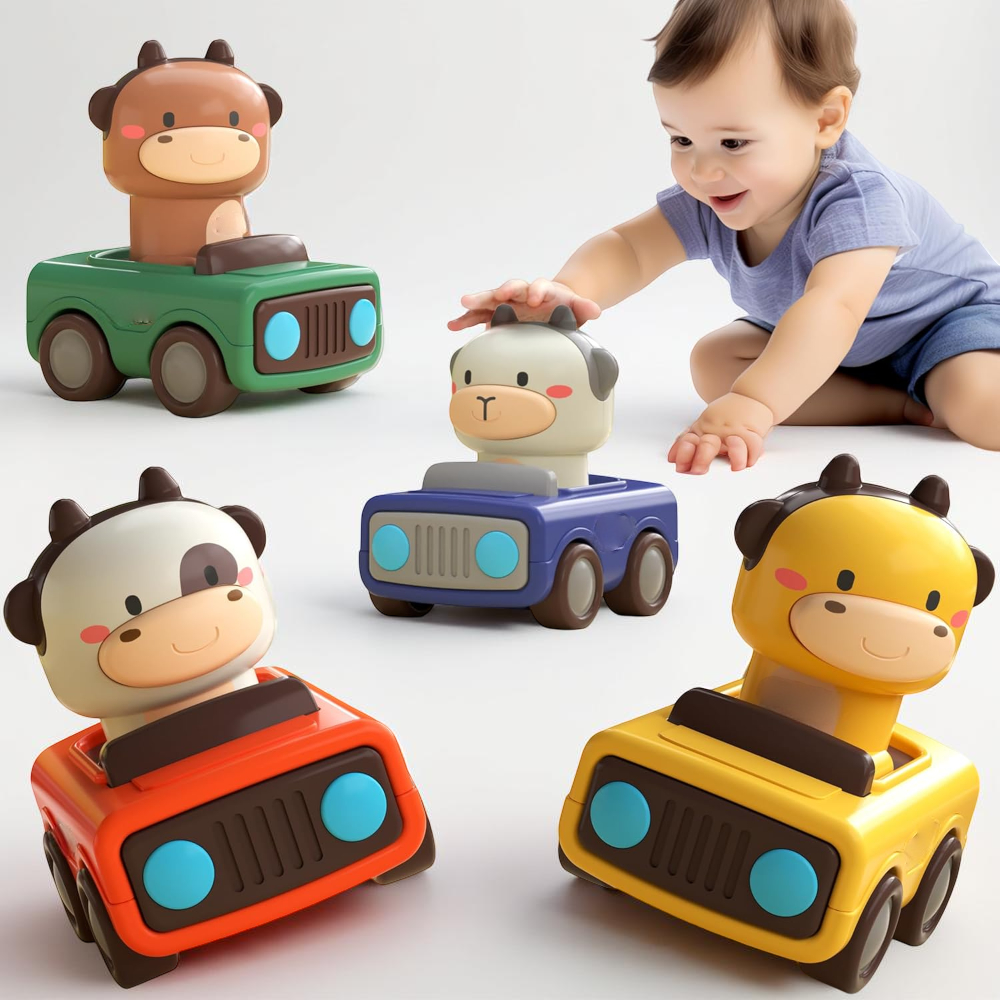 Push & Go Animal Cars – No-Battery Toy Vehicles for Toddlers