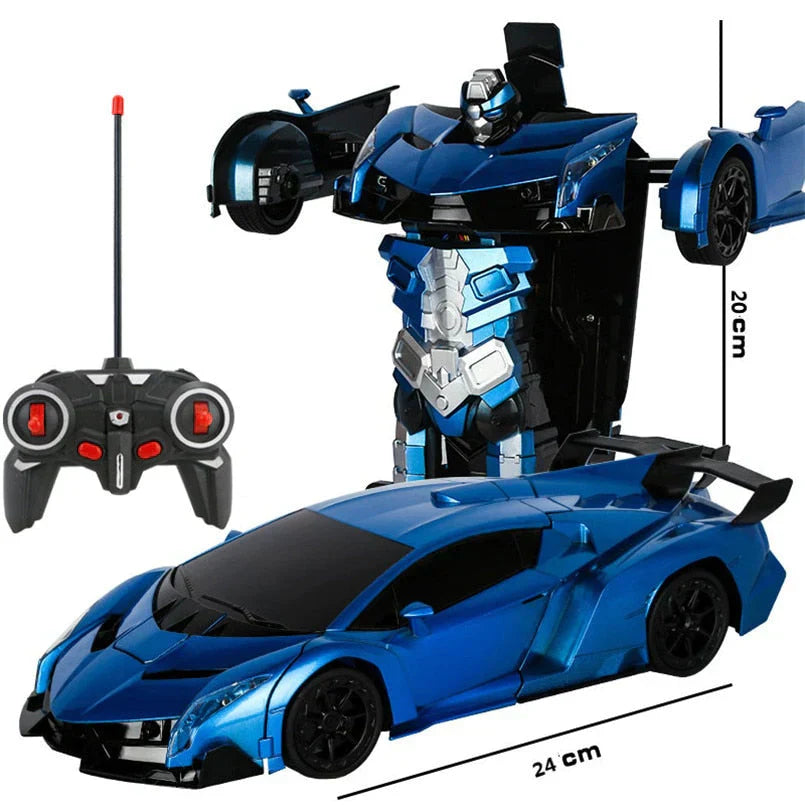 Remote Control Transforming Car - One-Button Robot Conversion