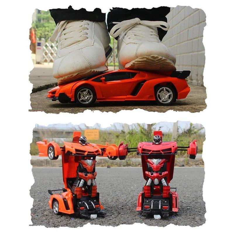 Remote Control Transforming Car - One-Button Robot Conversion