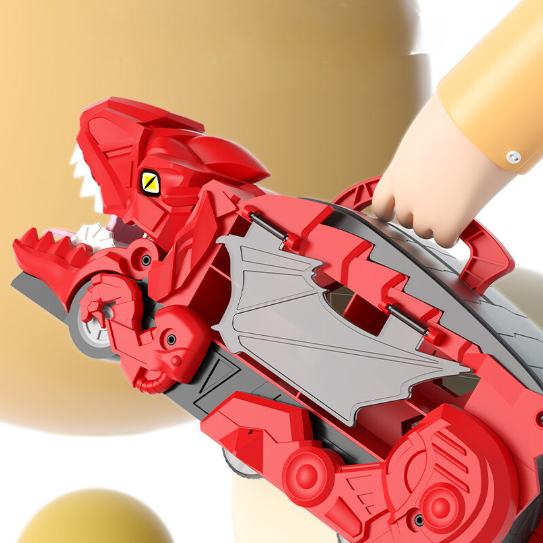 Transformable Dinosaur Truck Toy – Car-Swallowing with Racing Tracks