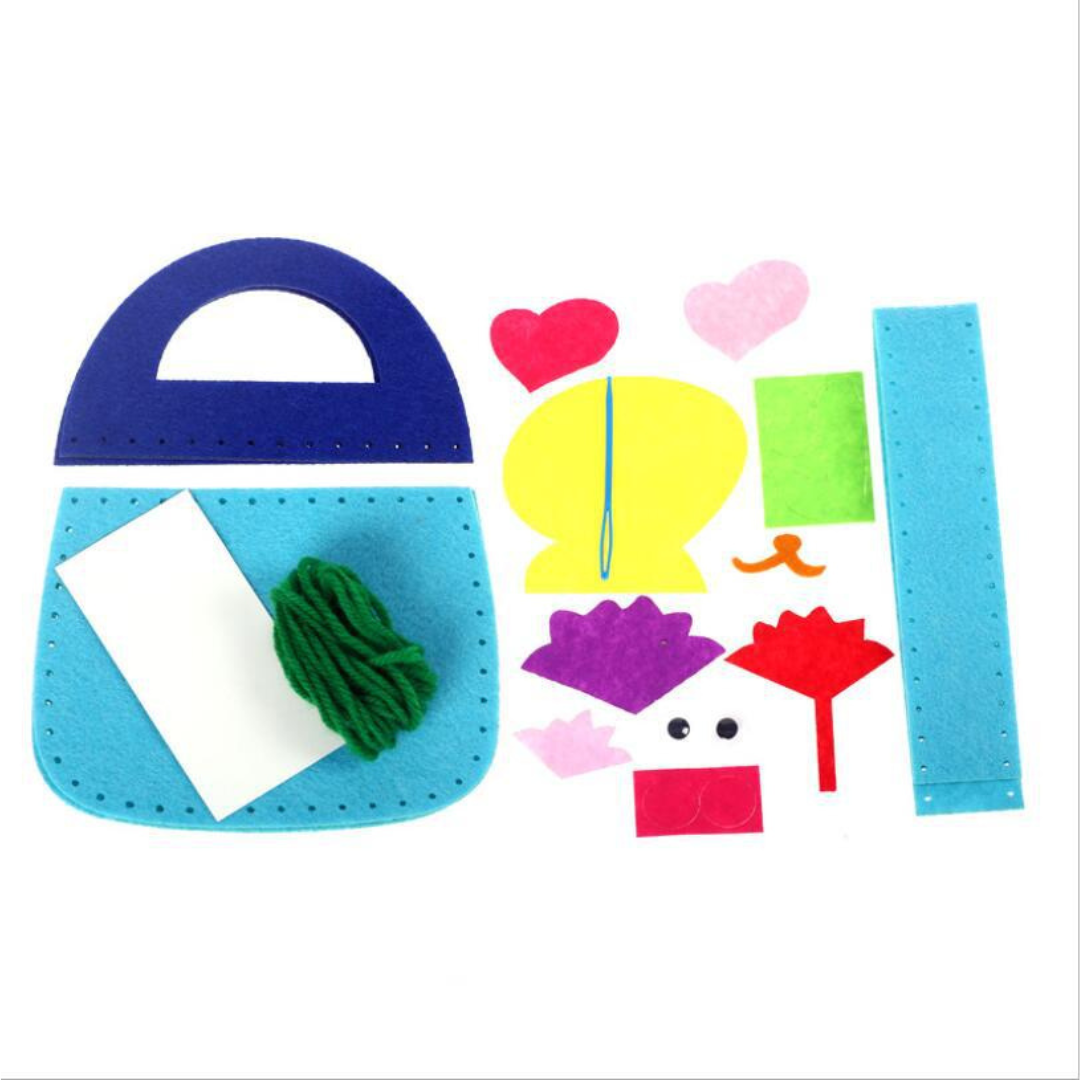 DIY Felt Bag Sewing Kit with Safe Needles