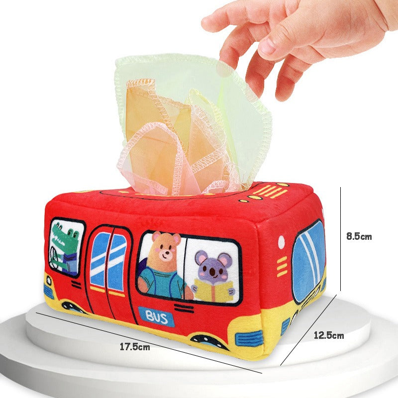Montessori Training Tissue Box Pull Toy for Kids