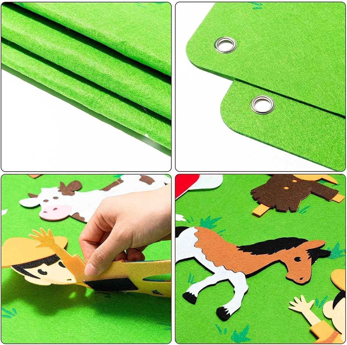 Felt Story Board with Learning Scenes for Kids