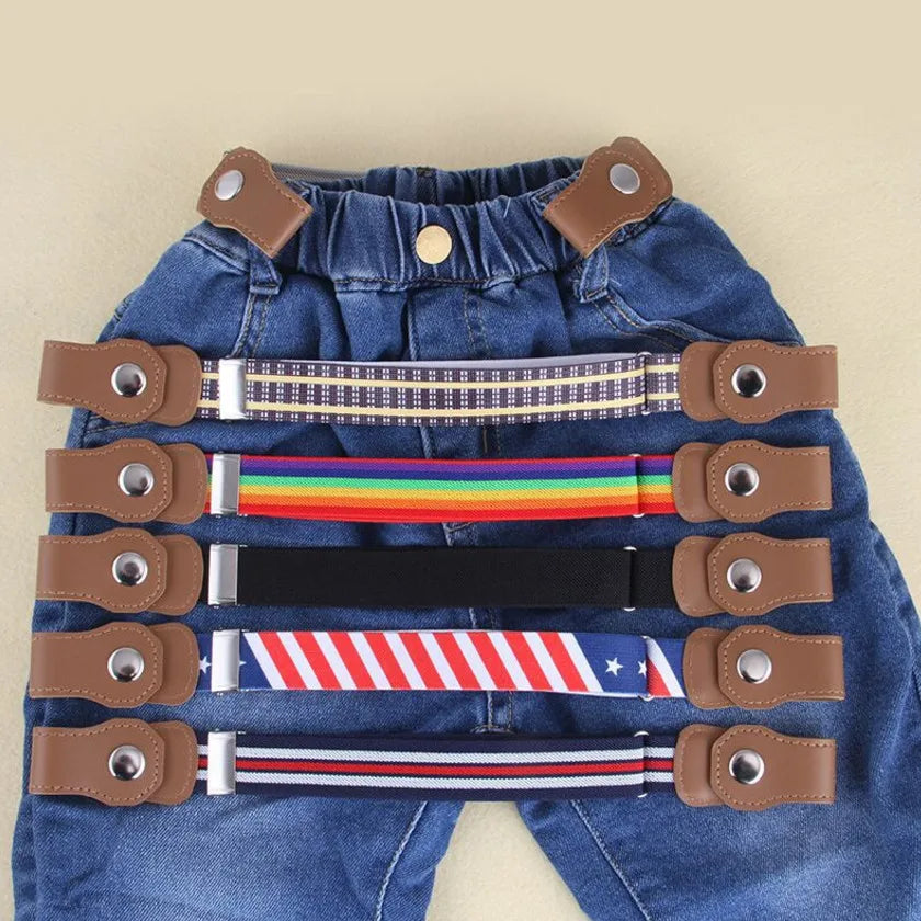 Kids Stretch Belt with Adjustable Buckle