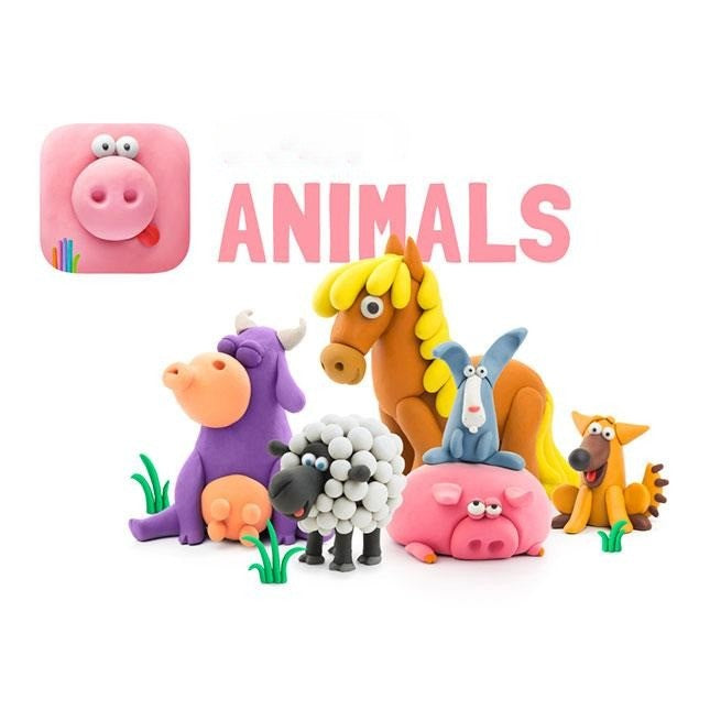 Modeling Clay Set – 18 Cans with App Tutorials