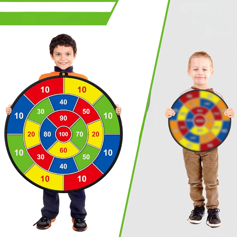 Double-Sided Dart Board with Sticky Balls - Educational Arithmetic