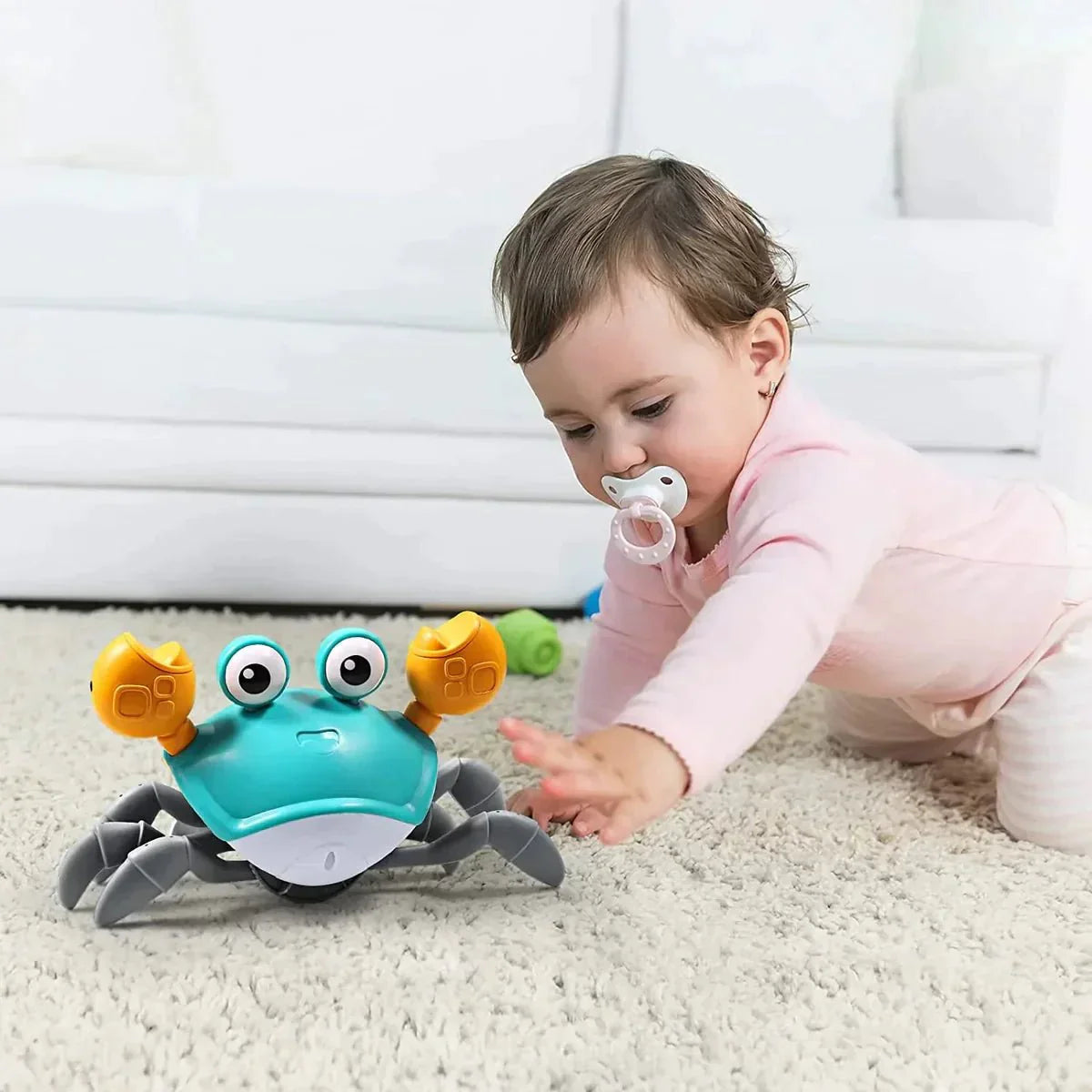 Interactive Crawling Crab Toy with Music and Lights
