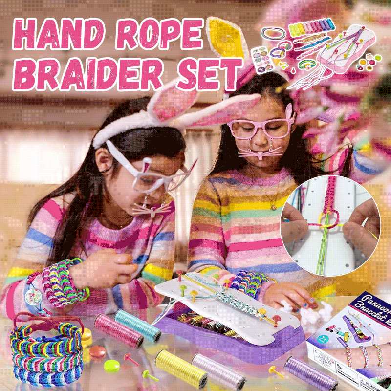 DIY Rope Braiding Kit with Color Strings