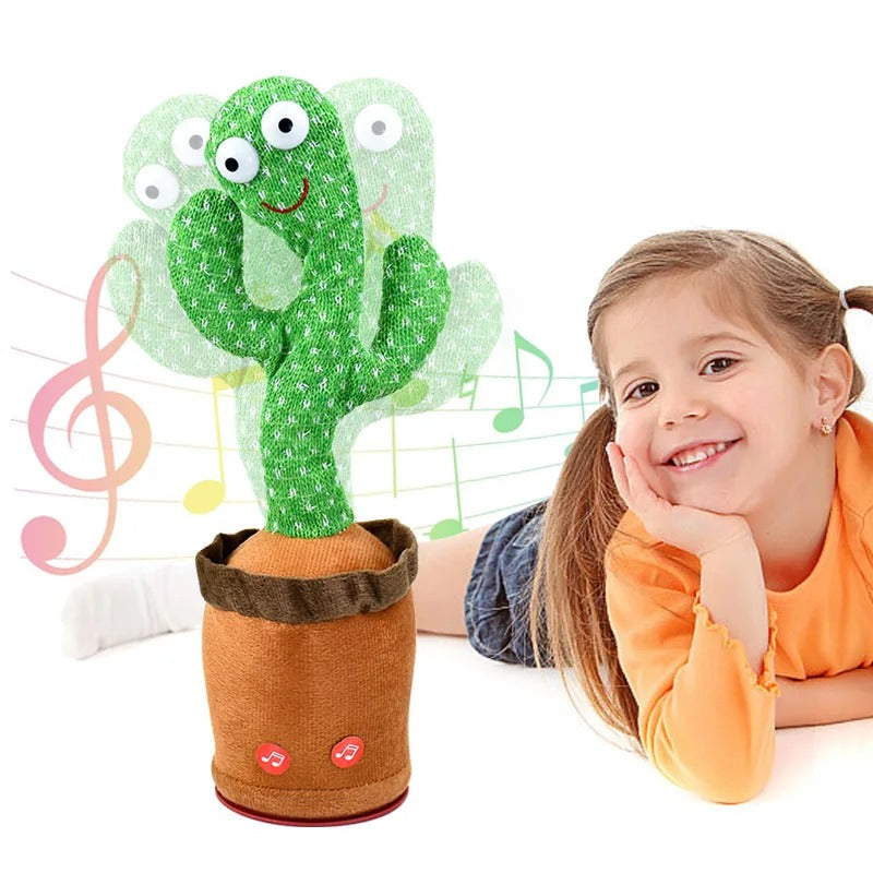 Speaking Cactus Toy with Sound for Kids - Funny Interactive Plush