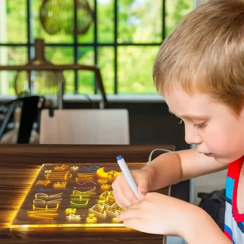 Kids LED Drawing Lamp with Light Board
