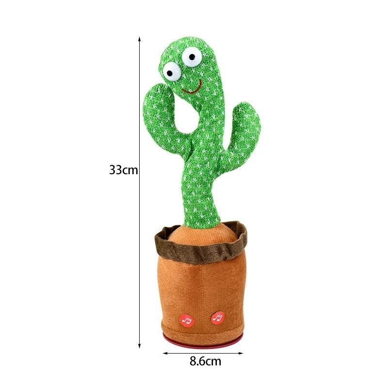 Speaking Cactus Toy with Sound for Kids - Funny Interactive Plush