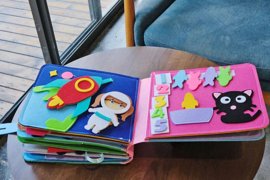 Felt Activity Book – 16 Interactive Skill-Building Activities