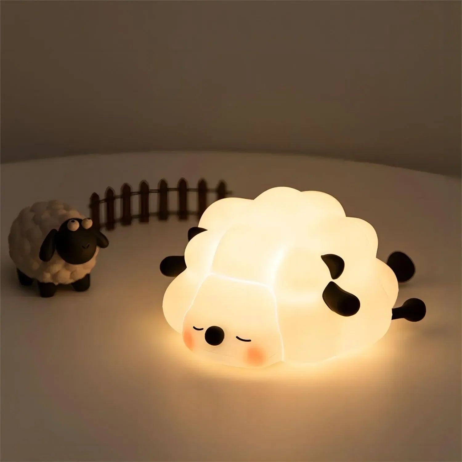 Animal Silicone Night Light with Soft Warm Glow