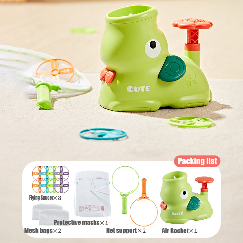 Flying Disc Air Rocket Launcher with Spinner