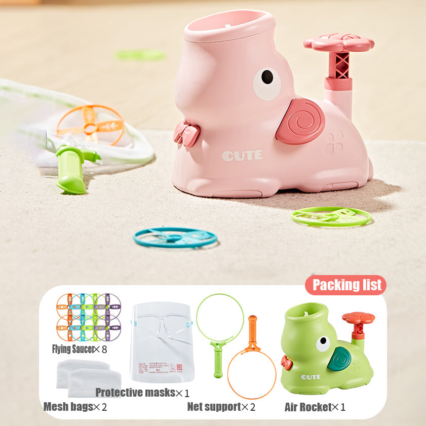 Flying Disc Air Rocket Launcher with Spinner