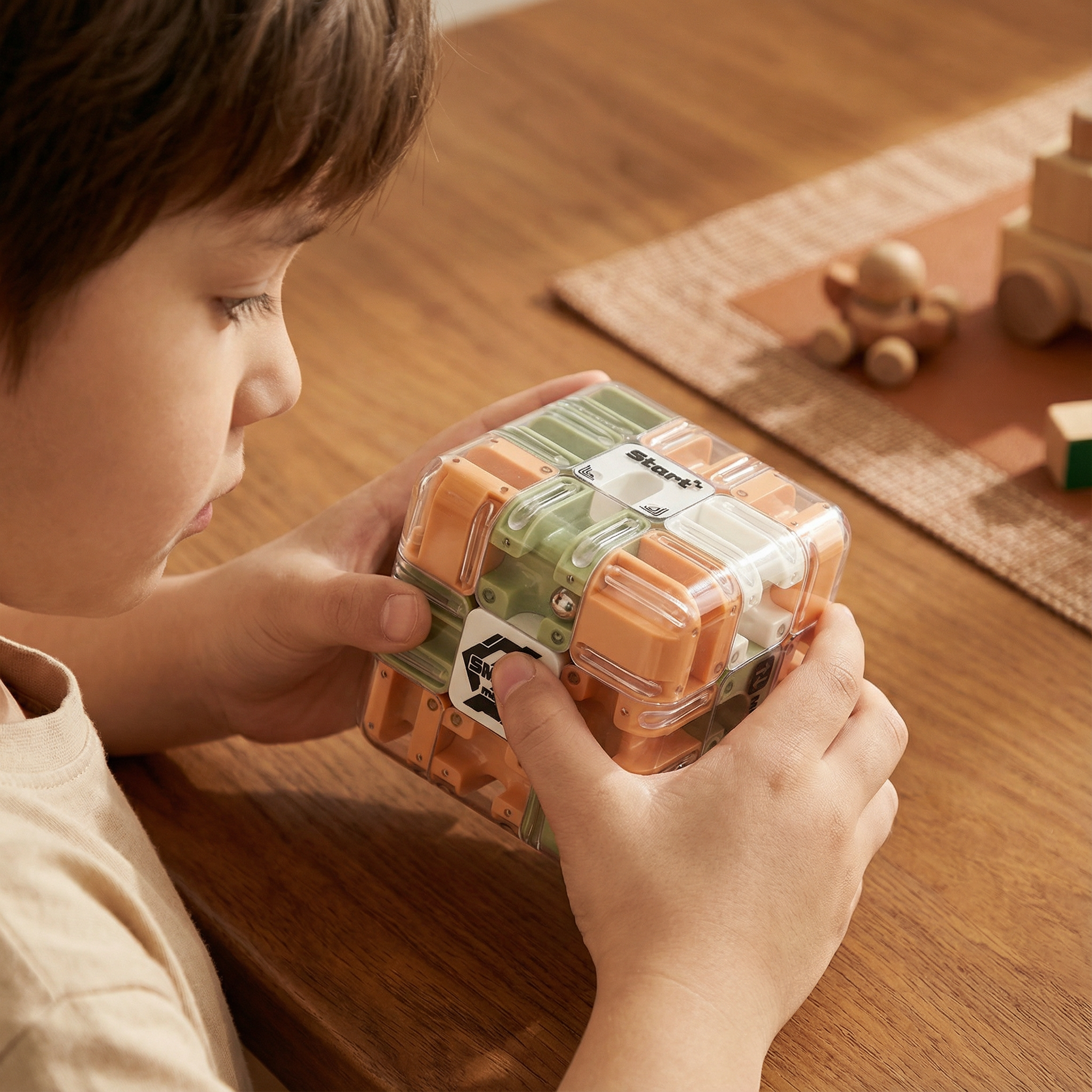 3D Labyrinth Puzzle Cube – Portable Brain Teaser for All Ages