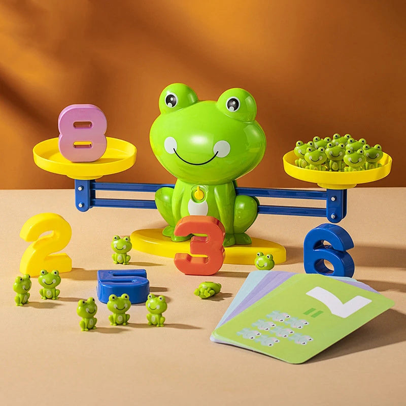 Frog Math Balance Scale with Number Weights
