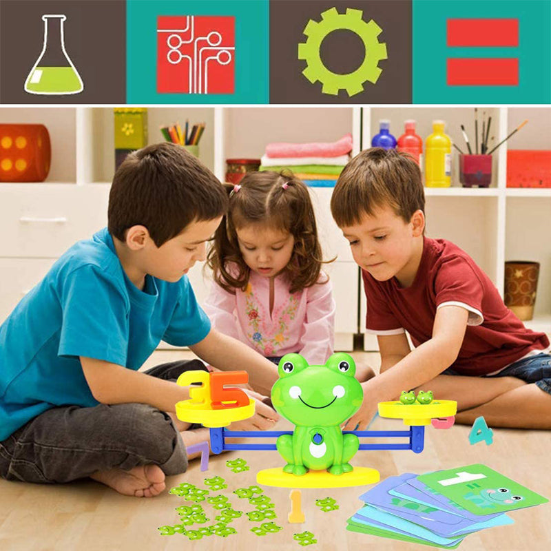 Frog Math Balance Scale with Number Weights