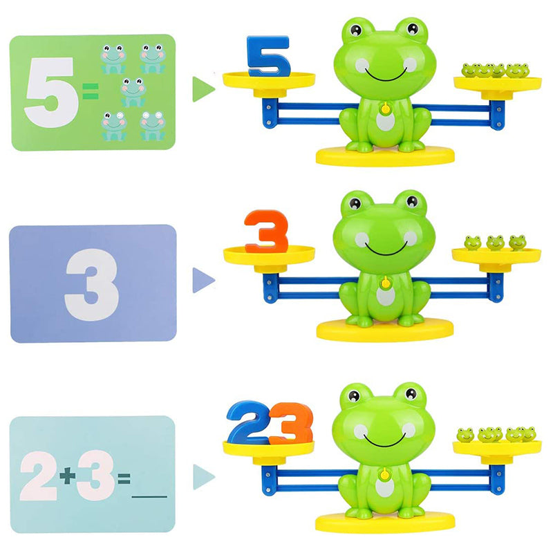 Frog Math Balance Scale with Number Weights