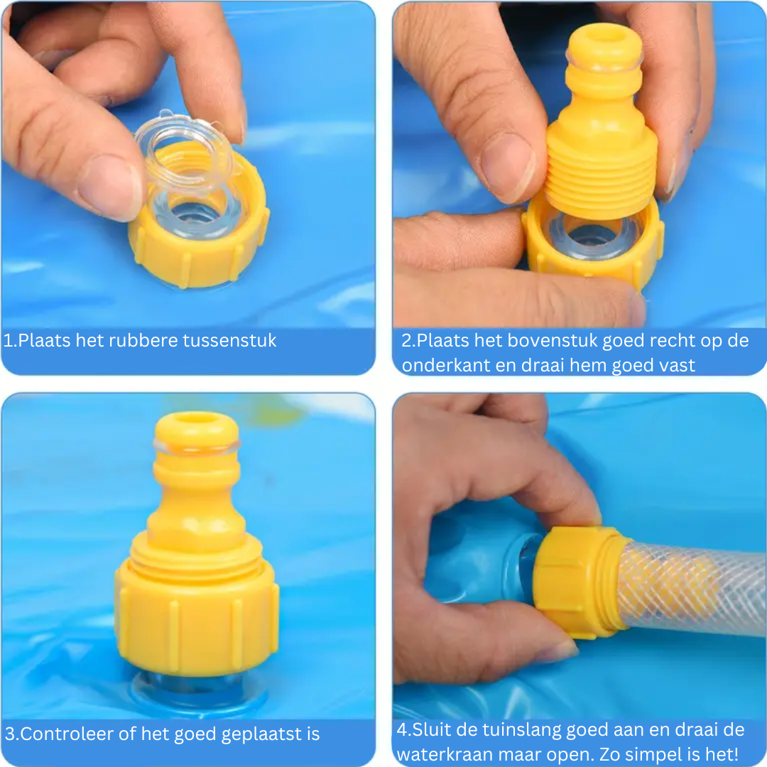 Inflatable Water Fountain Pad with Sprinkler and Printed Animals