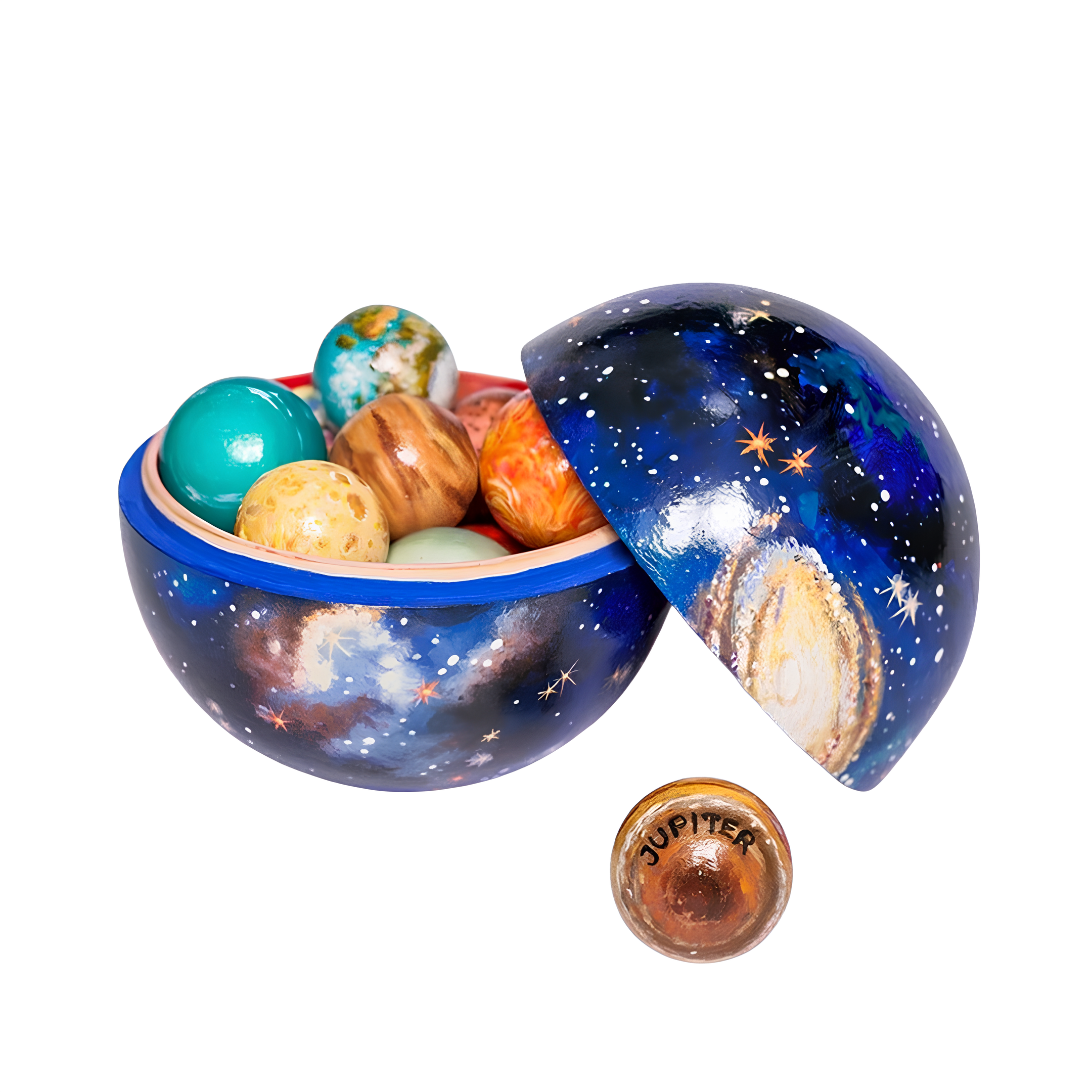Planet Model Resin Artwork Set - Decorative Universe