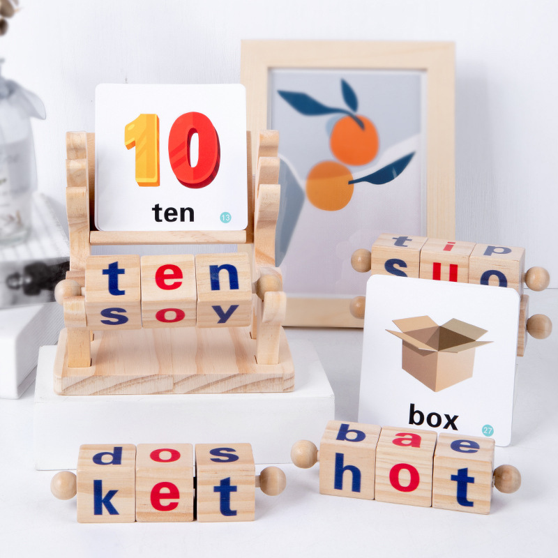 Wooden Word Learning Game for Kids