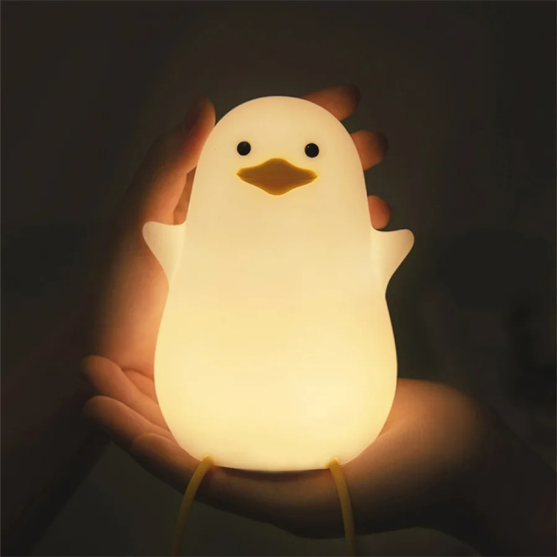 Animal Silicone Night Light with Soft Warm Glow