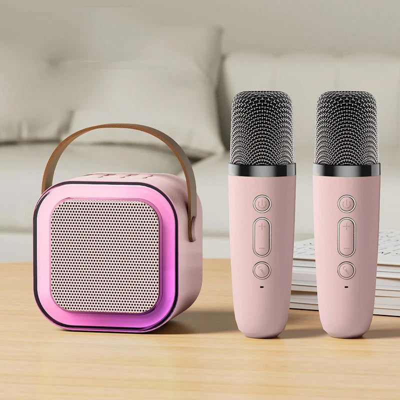 Mini Karaoke Set with Microphones for Kids