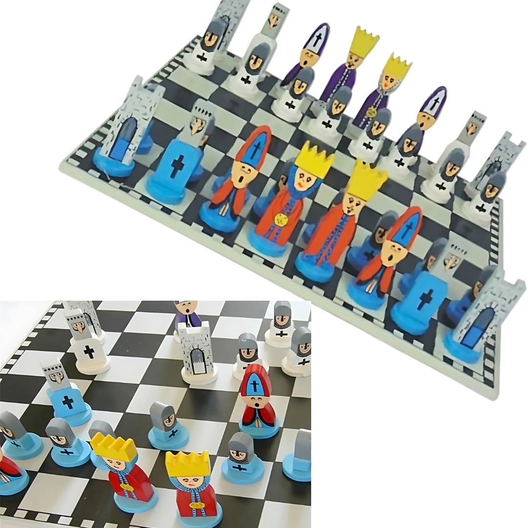 Wooden Chess Game Set for Kids and Beginners