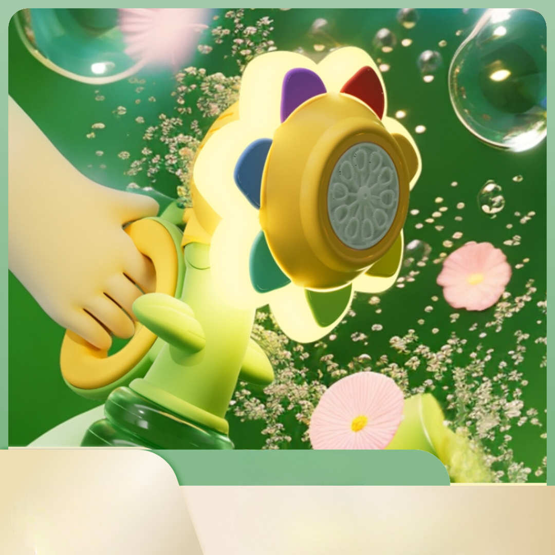 Sunflower Bubble Toy with Automatic Blowing and Shaking Head
