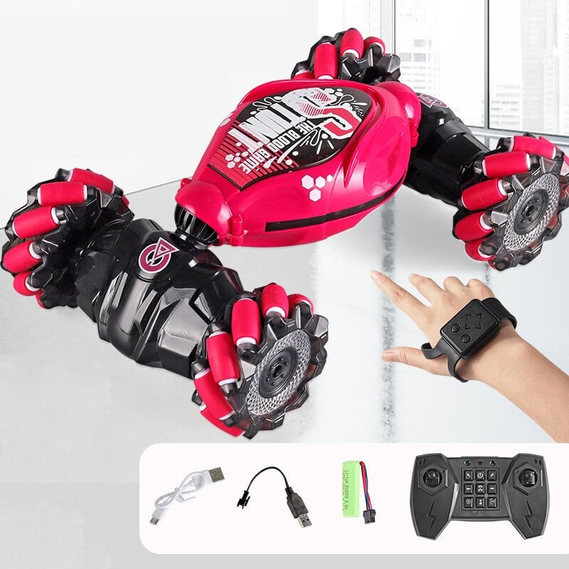 Gesture-Controlled RC Stunt Car – 4WD with 360° Flips